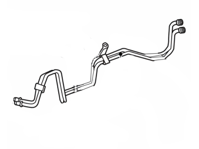 2004 Ford Thunderbird Oil Cooler Hose - 4W4Z-7R081-BA