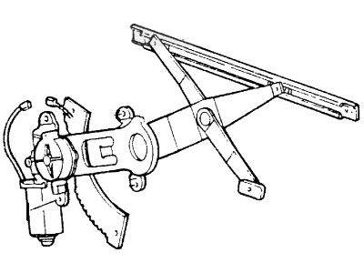 2000 Ford Mustang Window Regulator - F8ZZ6323200AA