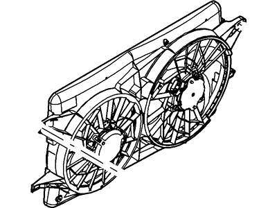 Ford Freestar Engine Cooling Fan - 5F2Z-8C607-CB