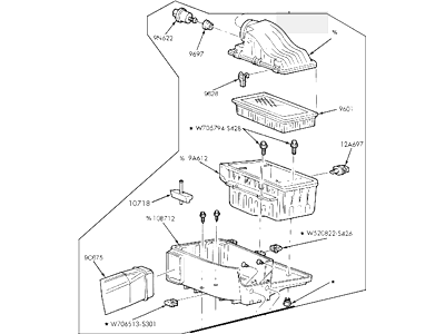 Ford 1C3Z-9600-AA Cleaner Assembly - Air