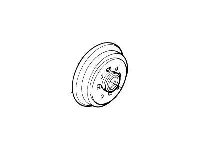 Ford Festiva Brake Drum - E8BZ-1126-A