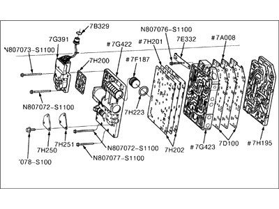 1998 Ford Contour Valve Body - F7RZ-7A100-AA