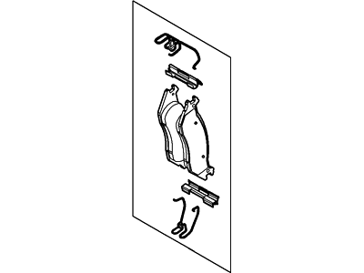 Ford 6U2Z-2V001-A Pad - Brake