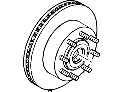 2007 Ford F-250 Super Duty Brake Disc - 5U2Z-1V102-A