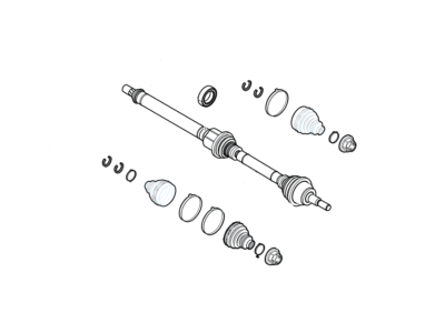 Ford F1FZ-3B436-A Front Axle Shaft