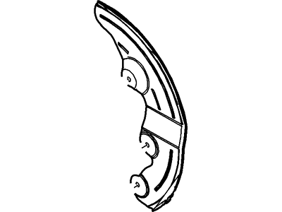 Mercury Grand Marquis Brake Backing Plate - 3W1Z-2K005-AA