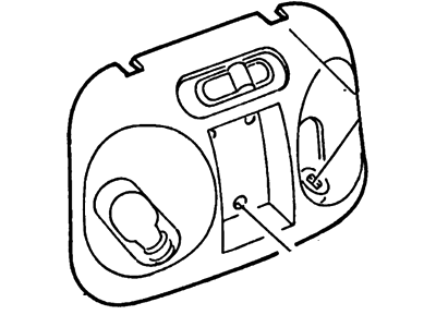 thumbnail interactive-video image 1 of OEM Ford Ranger Super Cab Interior Dome Lamp Housing W/ Lens - 1993-2004 1 of 5