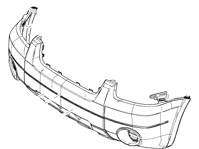 2007 Ford Escape Bumper - 5L8Z-17D957-BAACP