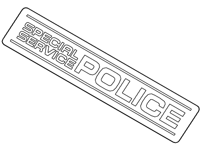 Ford EG1Z-5442528-B Nameplate