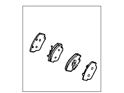 Mercury Brake Pads - F4DZ-2001-A
