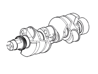 2017 Ford F-450 Super Duty Crankshaft - BC3Z-6303-D