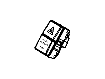 Ford Hazard Warning Switch - 3M5Z-13350-AA