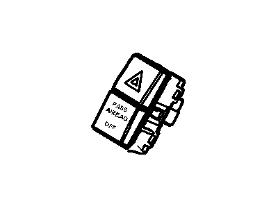 Ford Focus Hazard Warning Switch - 3M5Z-13350-AA