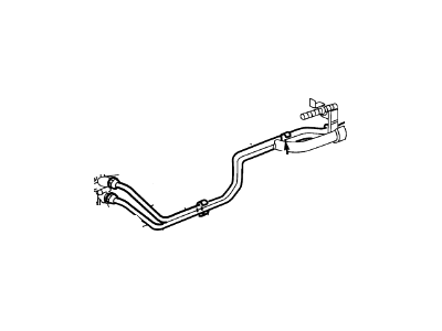 1999 Ford E-250 Oil Cooler Hose - XC2Z-7A030-AA