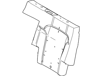 Ford CE9Z-7466801-A Pad - Rear Seat Back