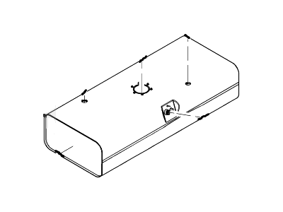 Ford F53 Stripped Chassis Fuel Tank - 6U9Z-9002-A