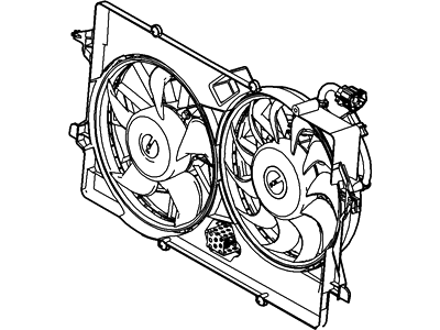 2004 Ford Focus Engine Cooling Fan - 1S4Z-8C607-DC