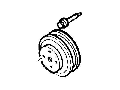 Ford F2TZ-8509-D Pulley - Aux. Drive