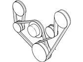 Ford Bronco II Drive Belt - C9PZ-8620-DM V-Belt