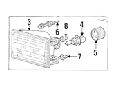 Lincoln Town Car Headlight - FOVY-13008-A Headlamp Assembly