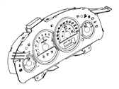 Mercury Mariner Instrument Cluster - 5E6Z-10849-AA Instrument Cluster