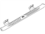 Ford 9L3Z-16450-DB Step Bars - 5 Inch Chromed Aluminum, Super Cab