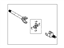 Ford AC3Z-3220-A Shaft - Front Axle