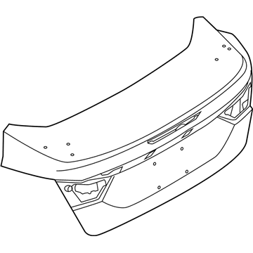 Ford F1EZ-5440110-B Door Assembly - Luggage Compartment