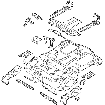 Ford FV6Z-5811215-A Pan Assembly - Floor