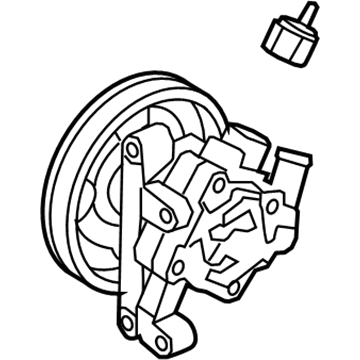 2012 Lincoln MKZ Power Steering Pump - AH6Z-3A696-A