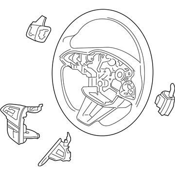 Ford JJ5Z-3600-EA Steering Wheel Assembly