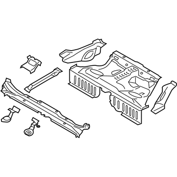 Ford FR3Z-6311160-A Pan Assembly - Floor - Centre