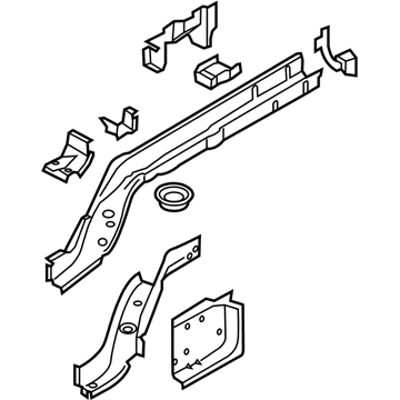 Ford FR3Z-6310125-B Member Assembly - Floor Side - Rear