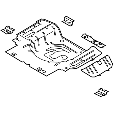 Ford FR3Z-6311215-A Pan Assembly - Floor