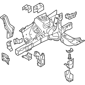 Ford FB5Z-16054-A Apron Assembly - Front Fender