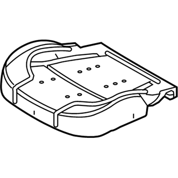 Ford DG1Z-54632A22-E Front Seat Back Cover And Pad