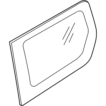 Ford JT1Z-6129711-B Quarter Window Glass