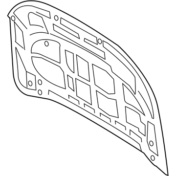 Ford KB3Z-16612-A HOOD ASY - LESS HINGES