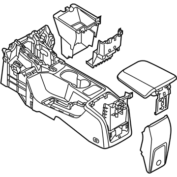 Ford CV6Z-58045A36-GA Panel Assembly - Console