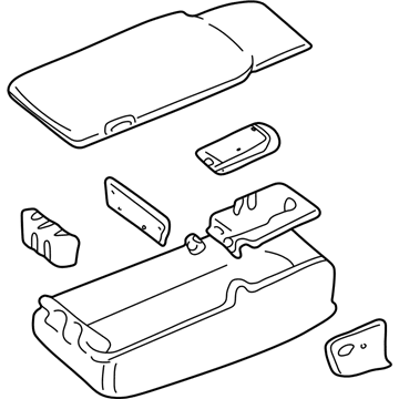 Ford 4W1Z-54644A22-AAF Armrest Assembly