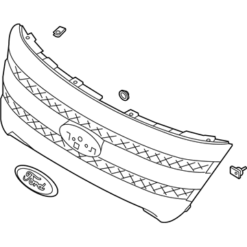 Ford DB5Z-8200-BA Grille Assembly - Radiator