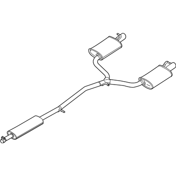 Ford JB5Z-5230-B Centre And Rear Muffler Assembly