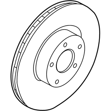 Ford K2GZ-1125-B Brake Rotor Assembly