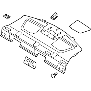 Ford 7E5Z-5446668-BB Panel Assy - Rear Package Tray Trim