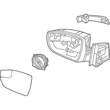 Ford F1EZ-17682-Q Mirror Assembly - Rear View Outer