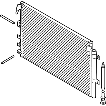 Ford F2GZ-19712-E CONDENSER ASY