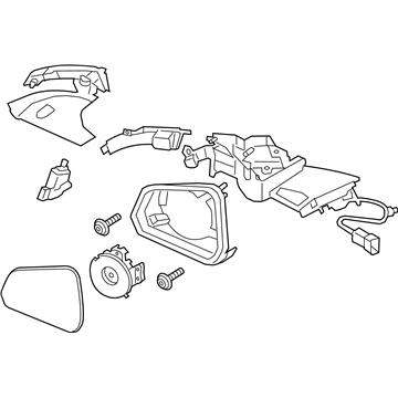 Ford FR3Z-17683-L Mirror Assembly - Rear View Outer