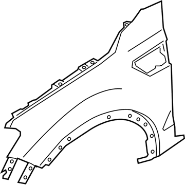 Ford KB3Z-16006-A FENDER Assembly - FRONT