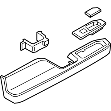 Ford JL7Z-7827541-AB Armrest Assembly