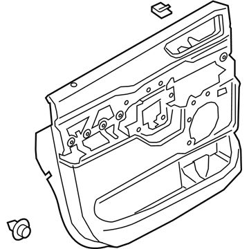 Ford JL7Z-7827407-BA Panel - Door Trim - Lower